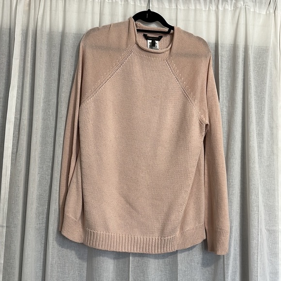 BCBG Maxazria sweater. Nylon light material. Light blush. Like new condition. - Picture 1 of 4